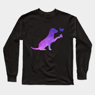 Astral Dog and Butterflies Long Sleeve T-Shirt